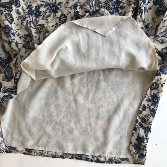 Zara Z1975 Denim Butterfly Floral Dress Small - Picture 7 of 8